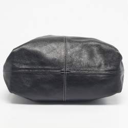 Pre Owned Furla Black Leather Elisabeth Hobo