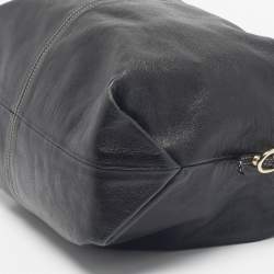 Pre Owned Furla Black Leather Elisabeth Hobo