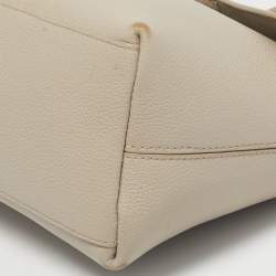 Pre Owned Furla Light Beige Leather Niki Top Handle Bag