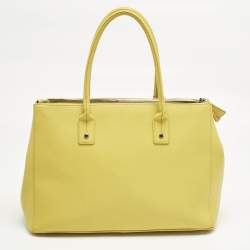 Pre Owned حقيبة يد فورلا ليندا كبيرة جلد أصفر