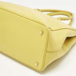 Pre Owned حقيبة يد فورلا ليندا كبيرة جلد أصفر