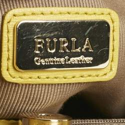 Pre Owned حقيبة يد فورلا ليندا كبيرة جلد أصفر