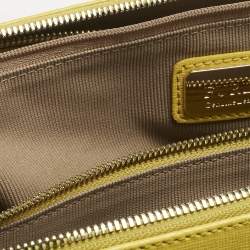 Pre Owned حقيبة يد فورلا ليندا كبيرة جلد أصفر