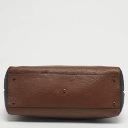 Pre Owned Furla Tricolor Leather Artesia Creta Top Handle Bag