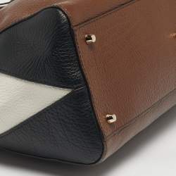 Pre Owned Furla Tricolor Leather Artesia Creta Top Handle Bag