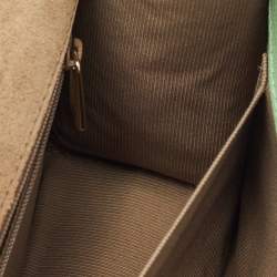 Pre Owned Furla Light Green Leather Small 1927 Crossbody Bag
