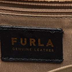 Pre Owned Furla Light Green Leather Small 1927 Crossbody Bag
