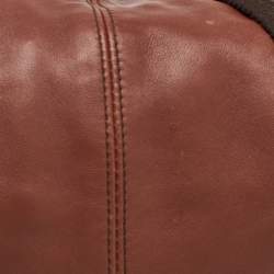 Pre Owned Furla Brown Leather Shoulder Bag