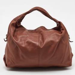 Pre Owned Furla Brown Leather Shoulder Bag