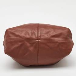 Pre Owned Furla Brown Leather Shoulder Bag