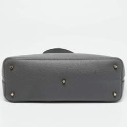 Pre Owned Furla Grey Leather Medium My Piper Top Handle Bag