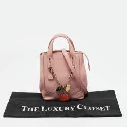 Pre Owned Furla Pink Leather Perla Crossbody Bag