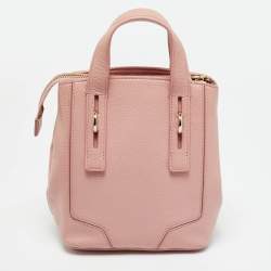 Pre Owned Furla Pink Leather Perla Crossbody Bag