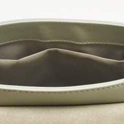 Pre Owned Furla Light Green Leather Mini 1927 Top Handle Bag