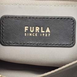 Pre Owned Furla Turquiose Leather Small Nuvola Crossbody Bag