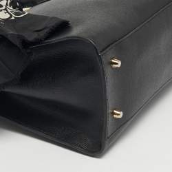 Pre Owned حقيبة يد توتس فورلا سحاب جلد أسود