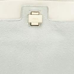 مملوكة مسبقًا Furla Piper Cartella Tricolor Calfhair and Leather Top Handle Bag