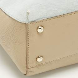 مملوكة مسبقًا Furla Piper Cartella Tricolor Calfhair and Leather Top Handle Bag