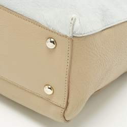 مملوكة مسبقًا Furla Piper Cartella Tricolor Calfhair and Leather Top Handle Bag