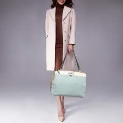 مملوكة مسبقًا Furla Piper Cartella Tricolor Calfhair and Leather Top Handle Bag