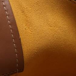 Pre Owned Furla Miastell Brown Leather Tote