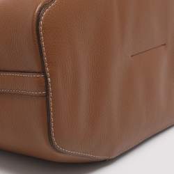 Pre Owned Furla Miastell Brown Leather Tote