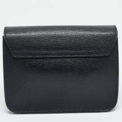Pre Owned Furla Metropolis Mini Black Leather Crossbody Bag