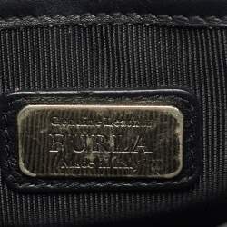 Pre Owned Furla Metropolis Mini Black Leather Crossbody Bag