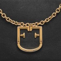 Pre Owned Furla Viva Black Leather Shoulder Bag