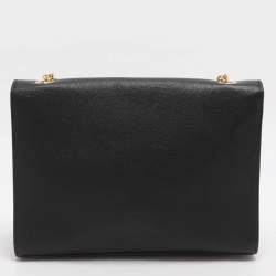 Pre Owned Furla Viva Black Leather Shoulder Bag