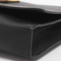 Pre Owned Furla Viva Black Leather Shoulder Bag