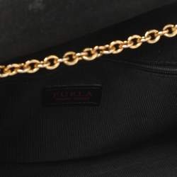 Pre Owned Furla Viva Black Leather Shoulder Bag