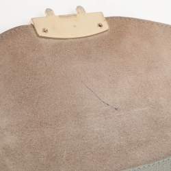 Pre Owned Furla Metropolis Mini Grey Leather Crossbody Bag