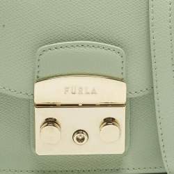 Pre Owned حقيبة كروس فوريللا ميني ميتروبوليس جلد برّاق أزرق