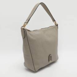 مملوكة مسبقًا Furla Atena Grey Leather Hobo