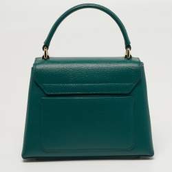 مملوكة مسبقًا Furla 1927 Mini Green Leather Top Handle Bag
