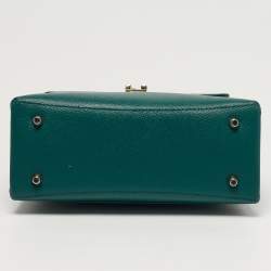 مملوكة مسبقًا Furla 1927 Mini Green Leather Top Handle Bag
