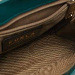 مملوكة مسبقًا Furla 1927 Mini Green Leather Top Handle Bag