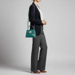 مملوكة مسبقًا Furla 1927 Mini Green Leather Top Handle Bag