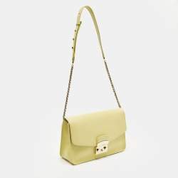 مملوكة مسبقًا Furla Metropolis Yellow Leather Shoulder Bag