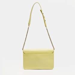 مملوكة مسبقًا Furla Metropolis Yellow Leather Shoulder Bag