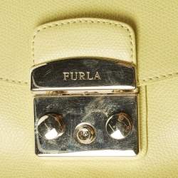 مملوكة مسبقًا Furla Metropolis Yellow Leather Shoulder Bag