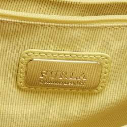 مملوكة مسبقًا Furla Metropolis Yellow Leather Shoulder Bag