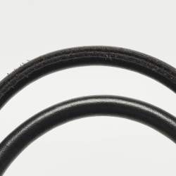 مملوكة مسبقًا حقيبة يد فورلا كبيرة قماش جاكار مطبوع أسود/رمادي حقيبة فرصة