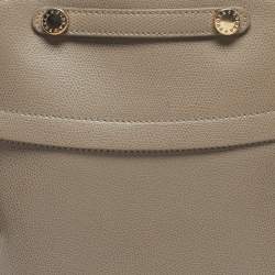 Pre Owned حقيبة ظهر فورلا بيبير جلد رمادي