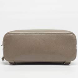 Pre Owned حقيبة ظهر فورلا بيبير جلد رمادي