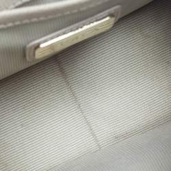 Pre Owned Furla Metropolis Mini Beige Leather Crossbody Bag