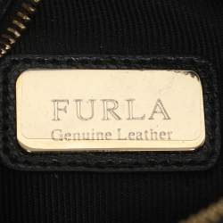 Pre Owned حقيبة كروس فورلا Eyelet جلد سوداء