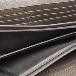 Pre Owned Furla Dark Beige Leather Continental Wallet