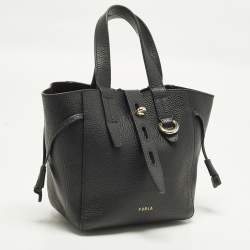 مملوكة مسبقًا حقيبة يد فورلا نيت ميني جلد أسود